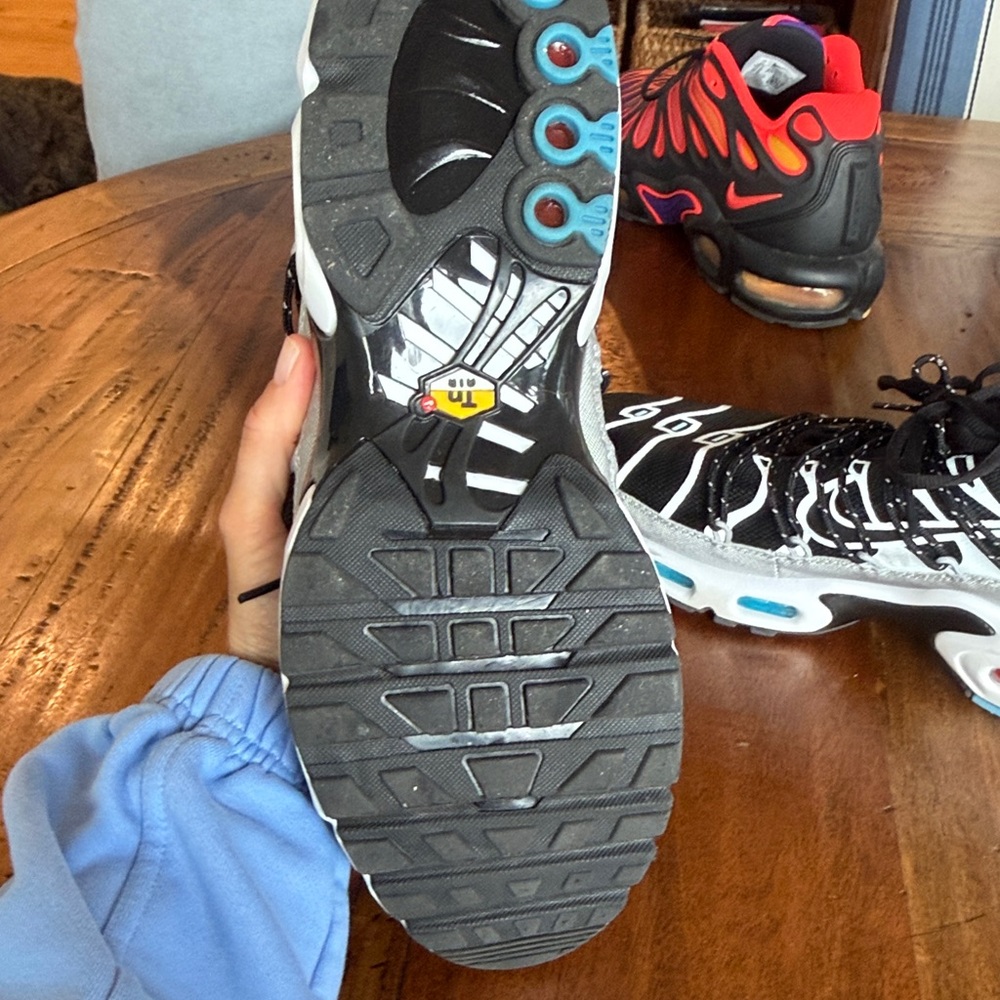 Black and White Athletic Sneakers - Picture 6 of 10